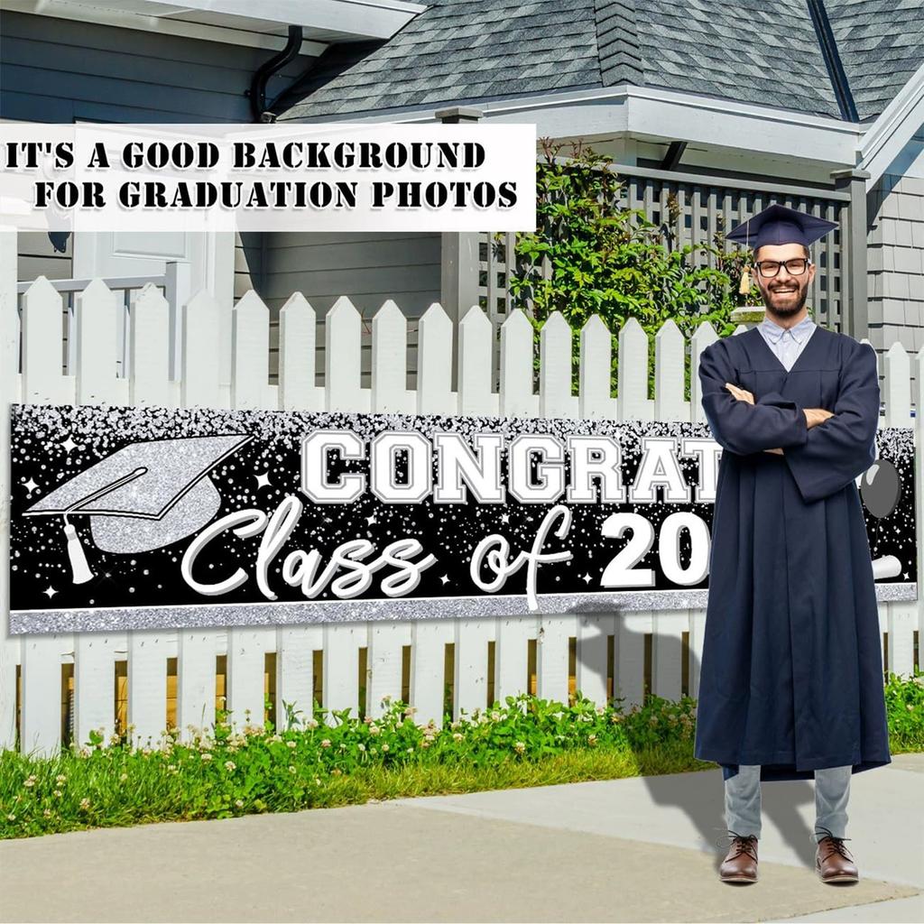 Украшение выпускного вечера Уличное украшение Атмосфера Баннер Подвесная ткань