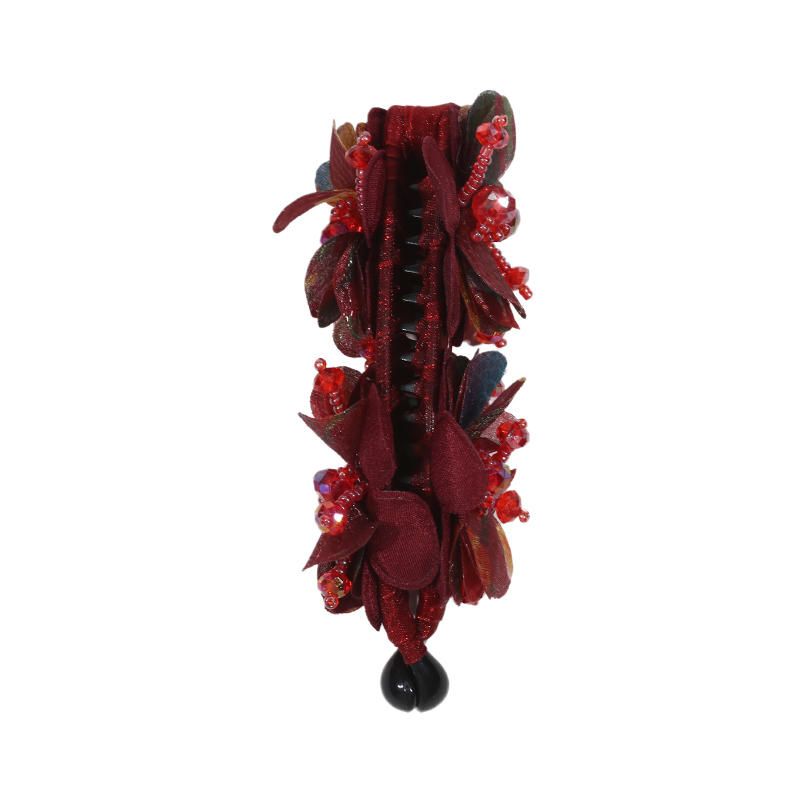 Цветочная заколка для волос держатель для хвостика прочный долговечный сильная фиксация плетение нескользящие французские заколки заколка-краб для прически