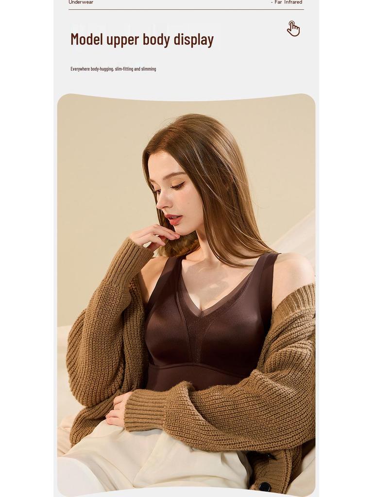 Кружевной атласный антибактериальный бюстгальтер с согревающей спинкой и эффектом разглаживания - Женский 10A с комфортной поддержкой