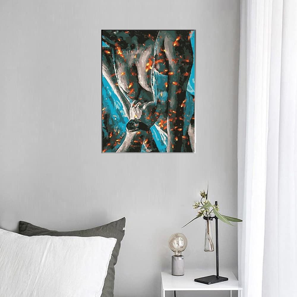 DIY Алмазная картина Сексуальная женщина Набор для вышивки крестом Мозаичное искусство Алмазная картина Полный круг Алмазное украшение для дома