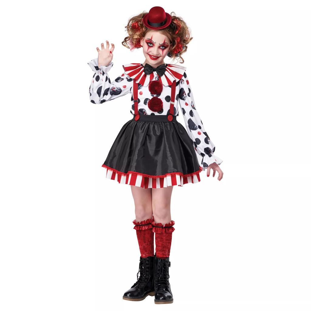 Children's Clown Costumes Cos Holiday Party Costumes Children's Day Costumes, Girls' Halloween Costumes