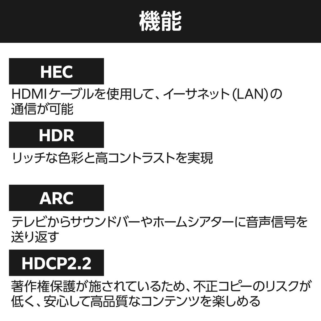 Elecom HDMI-кабель сверхвысокой скорости, 3 м, нейлоновая сетка, алюминиевый разъем, высокоскоростной HDMI-кабель, сертифицированный сверхвысокой скорости для игр, черный 8K/60 Гц [Ultra