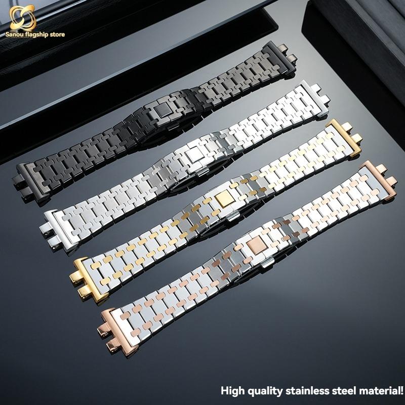 Для G-SHOCK Casio Маленький Серебристый Блок 3459 Серии GMW-B5000 GM-B2100 Модифицированный Мужской Высококачественный Ремешок для Часов из Нержавеющей Стали