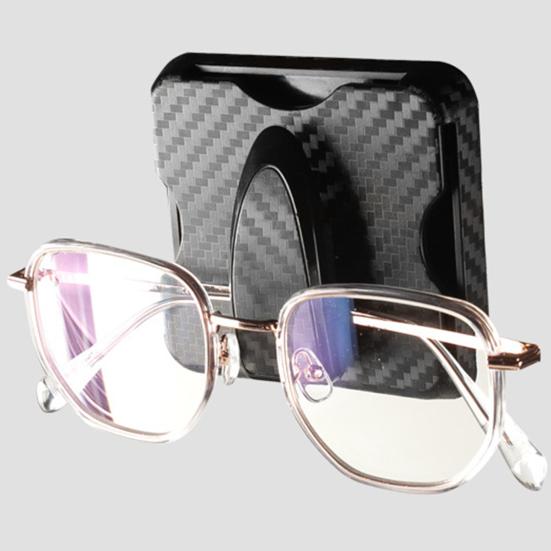 Автомобильный держатель для очков, зажим из углеродного волокна, универсальный внедорожник, грузовой автомобиль, крепление для солнцезащитного козырька, многофункциональная билетная карточка, вешалка для солнцезащитных очков, автомобильные принадлежности