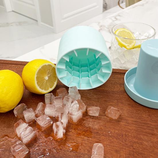 Silicone Ice Mold Easy To Demould Ice-making Convenient Round Cylinder Cube Maker Bar Accessories