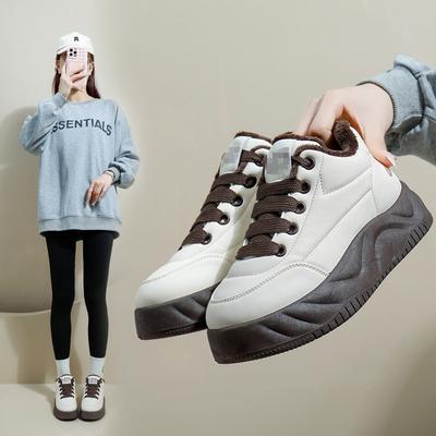 Женская обувь кеды наступать на говно ощущение беременные женщины спортивная платформа обувь 2025 новый летний мягкая подошва взрыв повседневная белая обувь