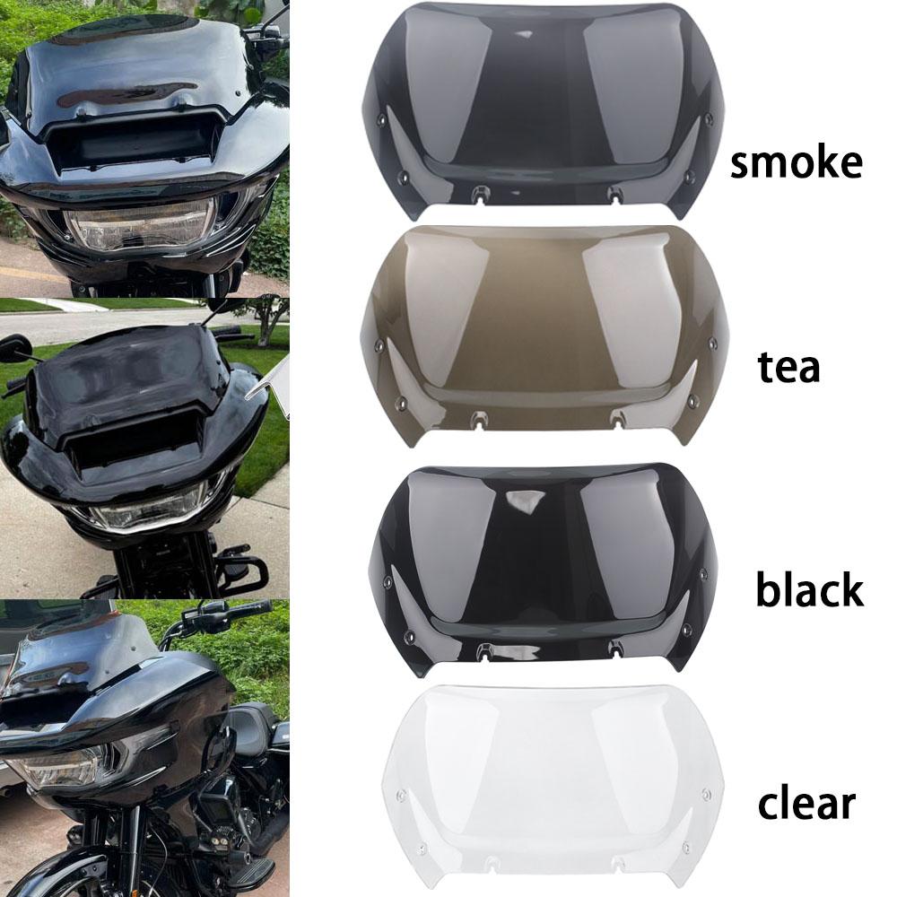 Для Harley Road Glide CVO/SE FLTRXSE CVO ST FLTRXSTSE Мотоцикла 12" Козырек Ветровое Стекло Ветрозащитный Дефлектор Дымчатый Спойлер
