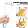1pc PP Pressed Potato Masher Ricer Puree Juice Maker Potato Pusher Smooth Mashed Potatoes Crusher Fruit Tools Kitchen Supplies