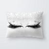 Eyes Eyelash Shadow Pillow Cover Cushion Case Home Car Sofa Bedroom Hotel Decor