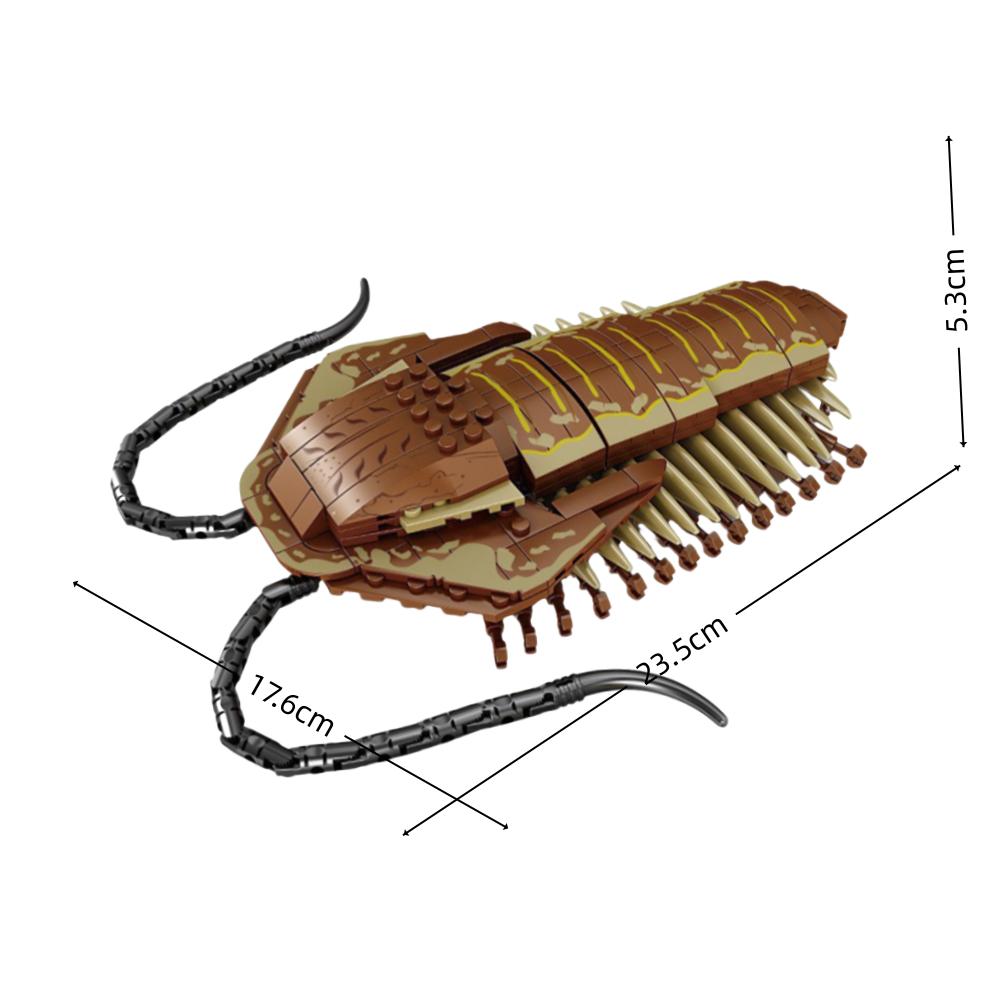 MOC Бионические Фигурки Животных Сороконожка Скорпион Паук Трилобиты Конструктор Модель Набор Обучающая Обучающая Игрушка для Детей
