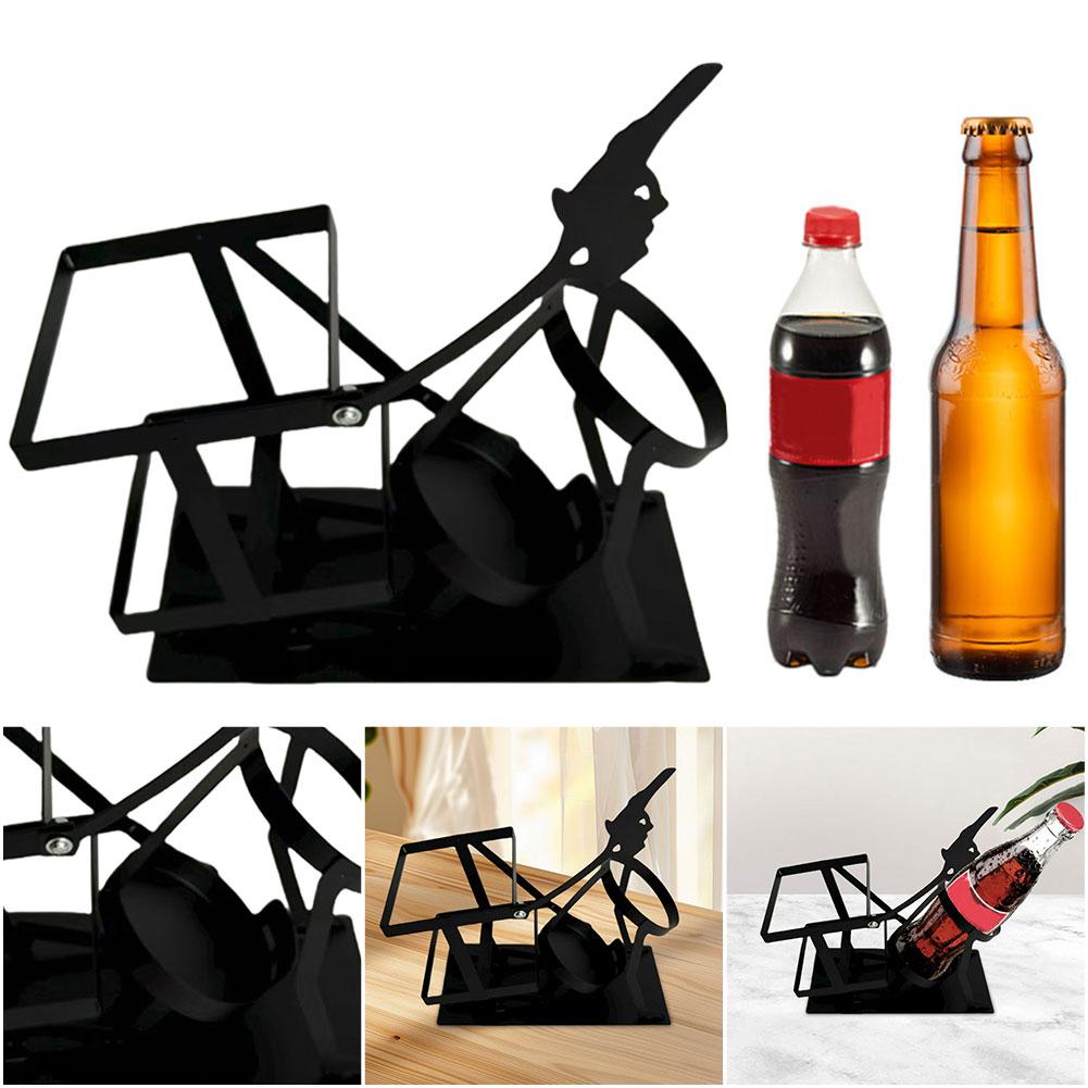 Ретро Металлический Винный Стеллаж Красный Стойка для Дисплея Бутылок Вина Пива Виски Металлическая Подставка Скелет Череп Забавный Металлический Скелет Черепа Барный Декор