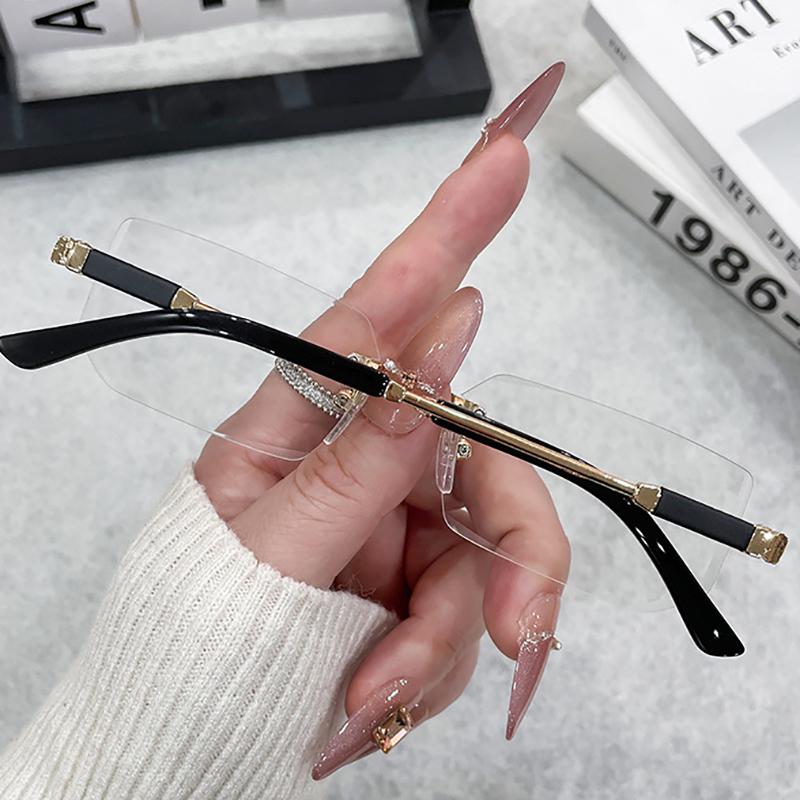 Винтажные квадратные солнцезащитные очки для женщин и мужчин, прямоугольные солнцезащитные очки, женские безободковые очки, Oculos De Sol для мужчин и женщин, очки