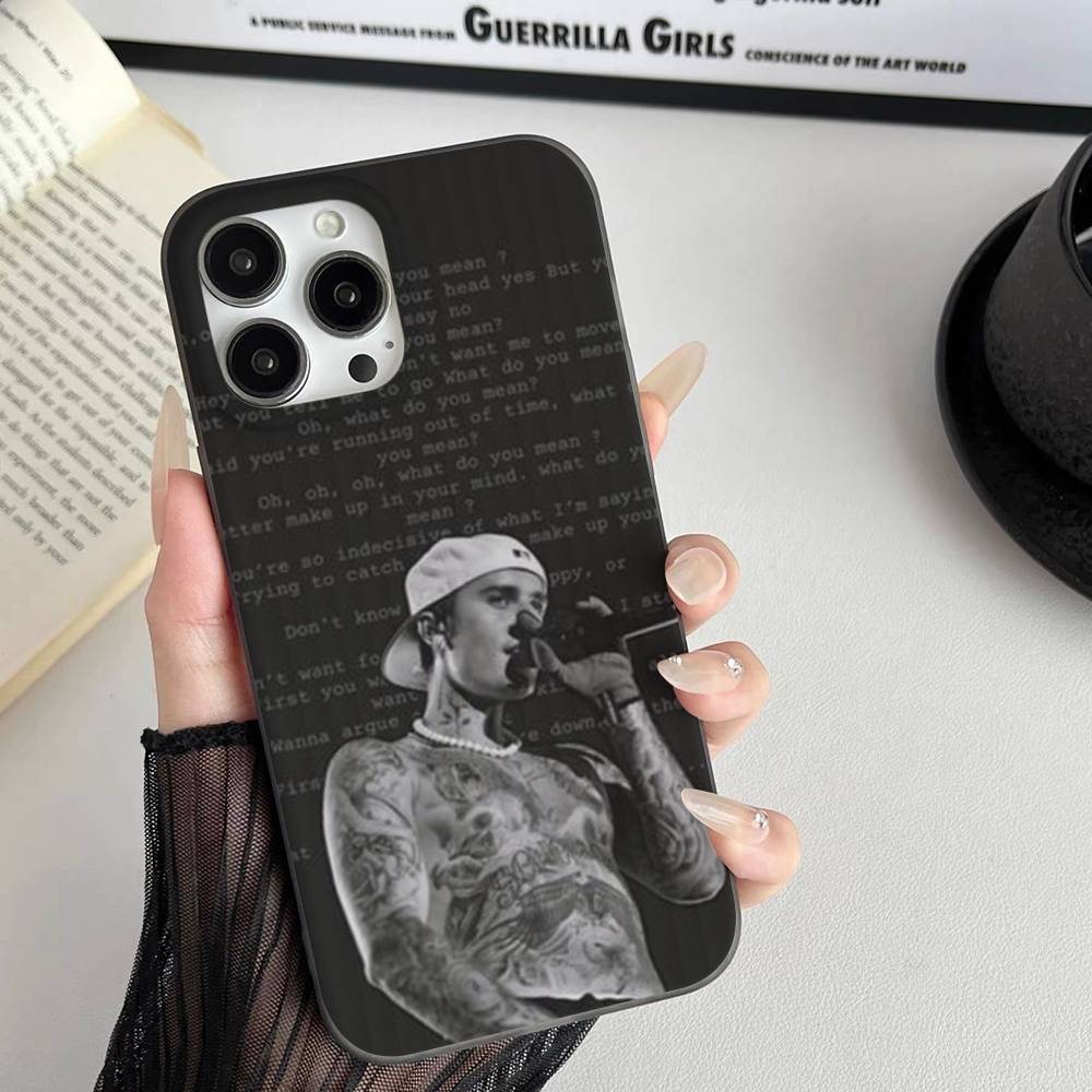 Чехол для телефона певца Джастина Бибера для iPhone 11 12 13 14 15 16 17 Pro Max PLUS Pro Волна Гофрированный силиконовый чехол