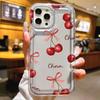 Летний фруктовый чехол для телефона с принтом черники и вишни для IPhone 16 15 14 13 11 12 Mini Pro Max 16e X XS XR 7 8 Plus SE2 Прозрачная крышка