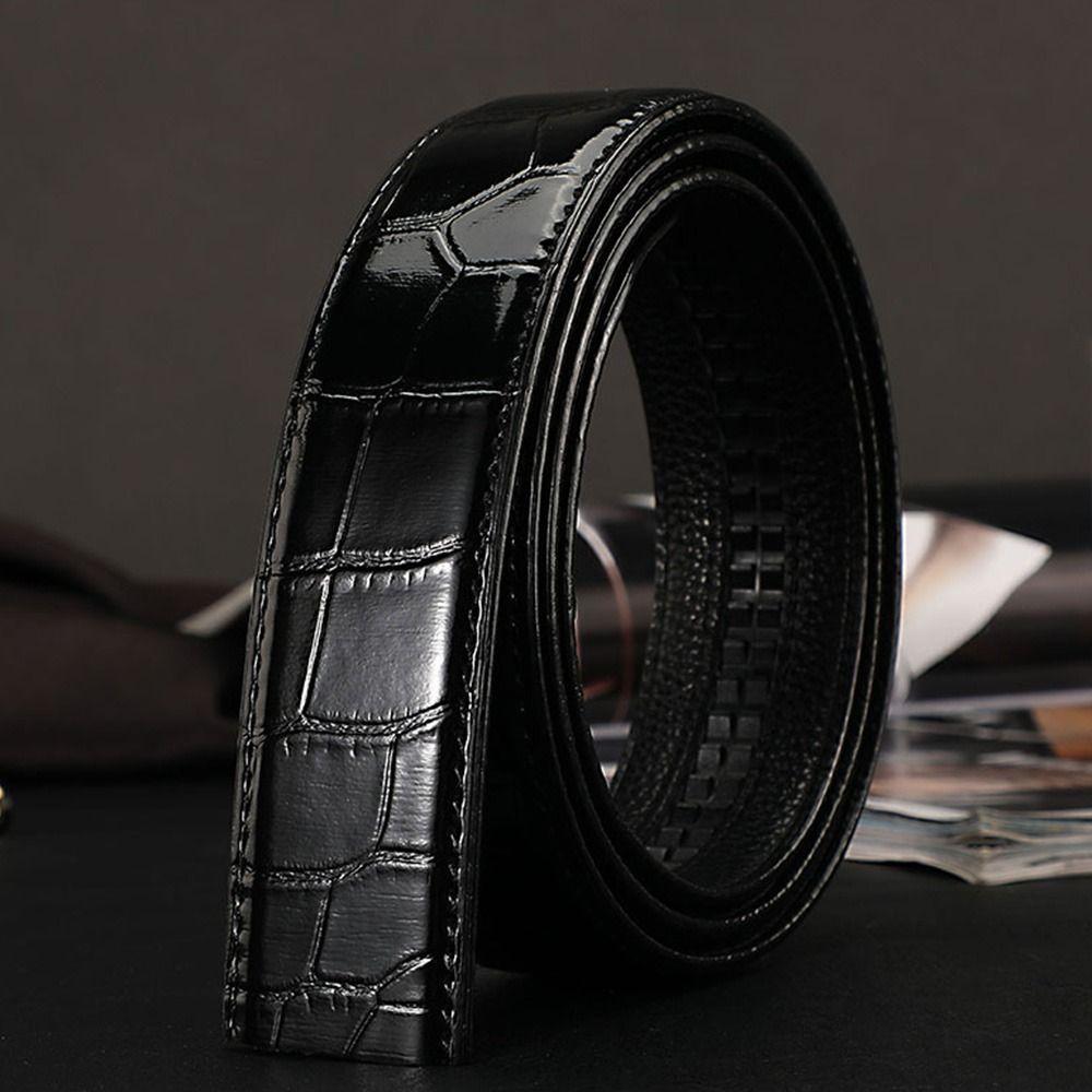 3,5 см пояс из натуральной кожи классический пояс с непористым узором под крокодила