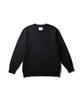 Snow Peak Washable Wool Crewneck Knit Knit and Sew Long Sleeve for Men and Size M KN-25AU001 Sweater/Cut T-Shirt Women, Black,