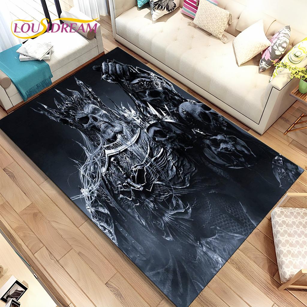 3D Готический Ужас Призрак Череп Коврик, ковер для дома Гостиная Спальня Диван Коврик Кухонный Декор, детские игры Нескользящий напольный коврик