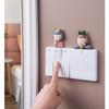 Resin Bedroom Living Room 3D Switch Sticker Angel Shape Punch-Free Socket Decoration