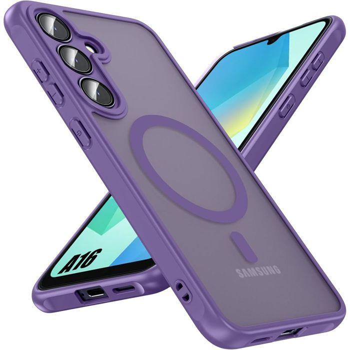 Coque de protection - BOOLING - pour Samsung Galaxy A16 4G/5G - Violet - Antichoc - Protection caméra
