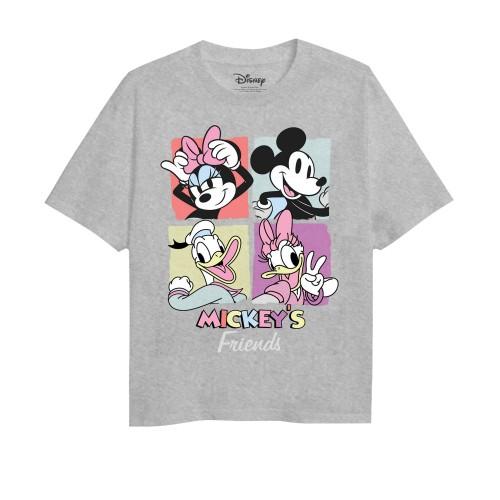 Mickey Mouse & Friends Girls Square Heather T-Shirt
