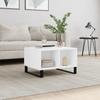 VidaXL Coffee Table White 60x50x36.5 Cm Engineered Wood 830548