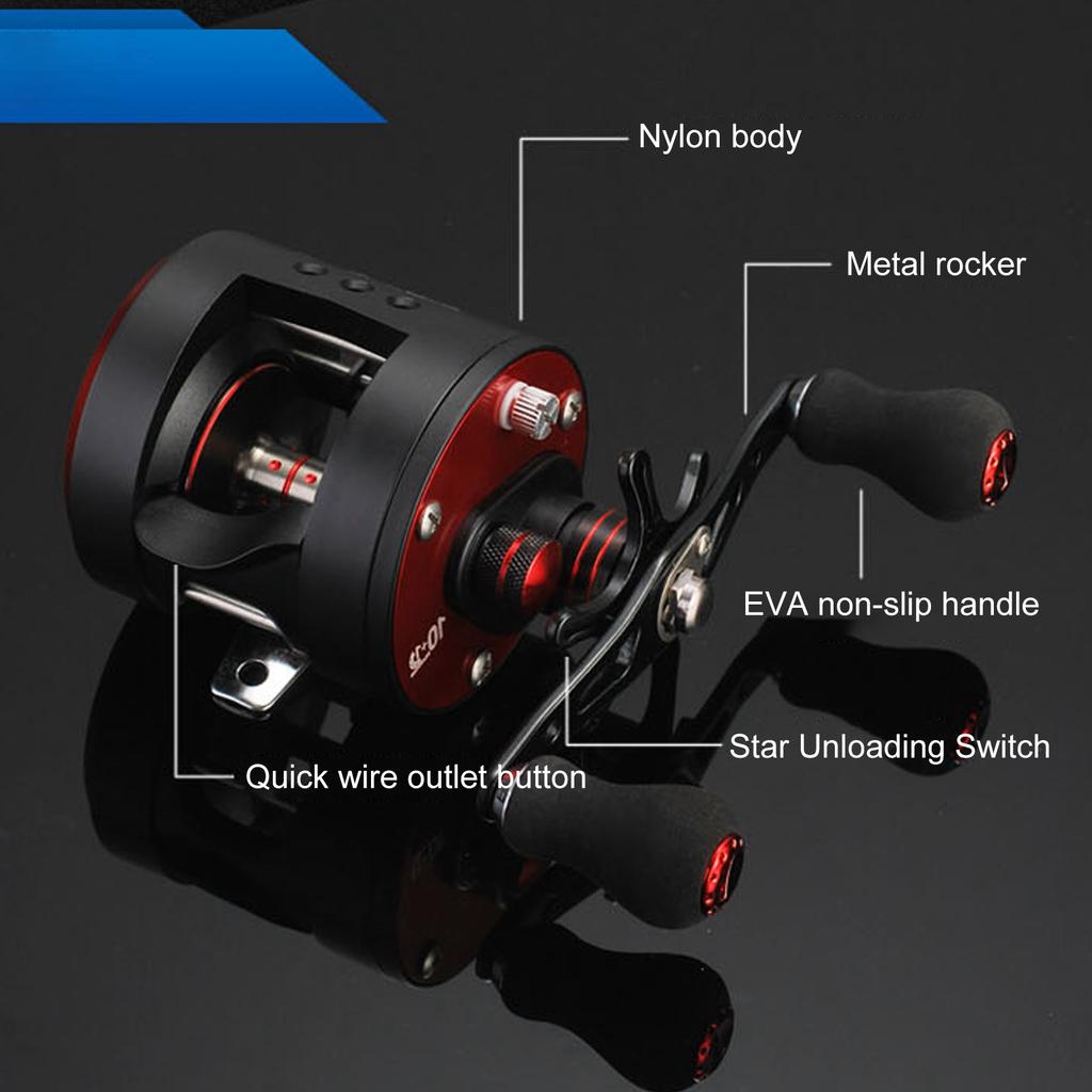 5.6:1 Gear Ratio Fishing Reel Baitcasting Reel Freshwater Saltwater Fishing Reel Accessory