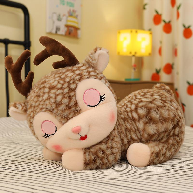 Кукла лось кукла олень сика тряпичная подушка праздничный подарок плюшевая игрушка олень