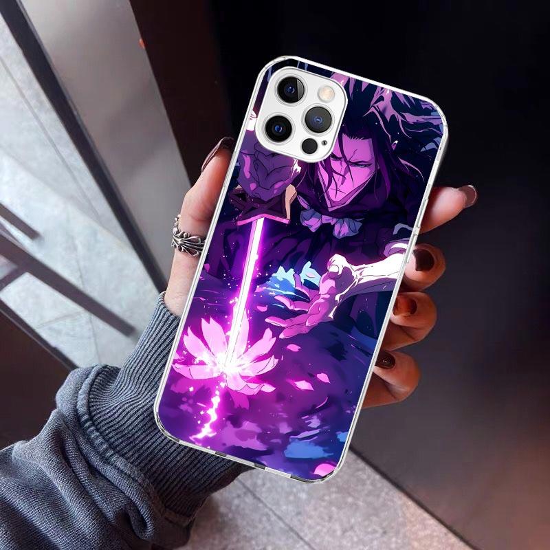 Чехол для телефона Bleach Кучики Бьякуя для iPhone 17 Air 11 13 Mini 14 15 Plus 16 12 Pro Max 16E SE 7 8 с рисунком, мягкая задняя крышка из ТПУ