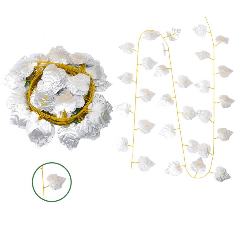 12pcs DIY Artificial Spring Leaf Vine Artificial Foliage Garland Hanging Plants  Holiday Decoration