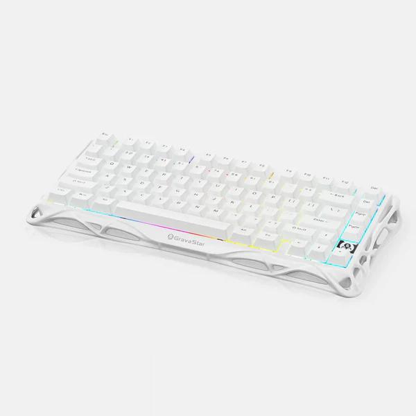 GravaStar Mercury K1Lite RGB Механическая клавиатура Сменные переключатели Игровая клавиатура Линейные переключатели Беспроводная игровая клавиатура RGB