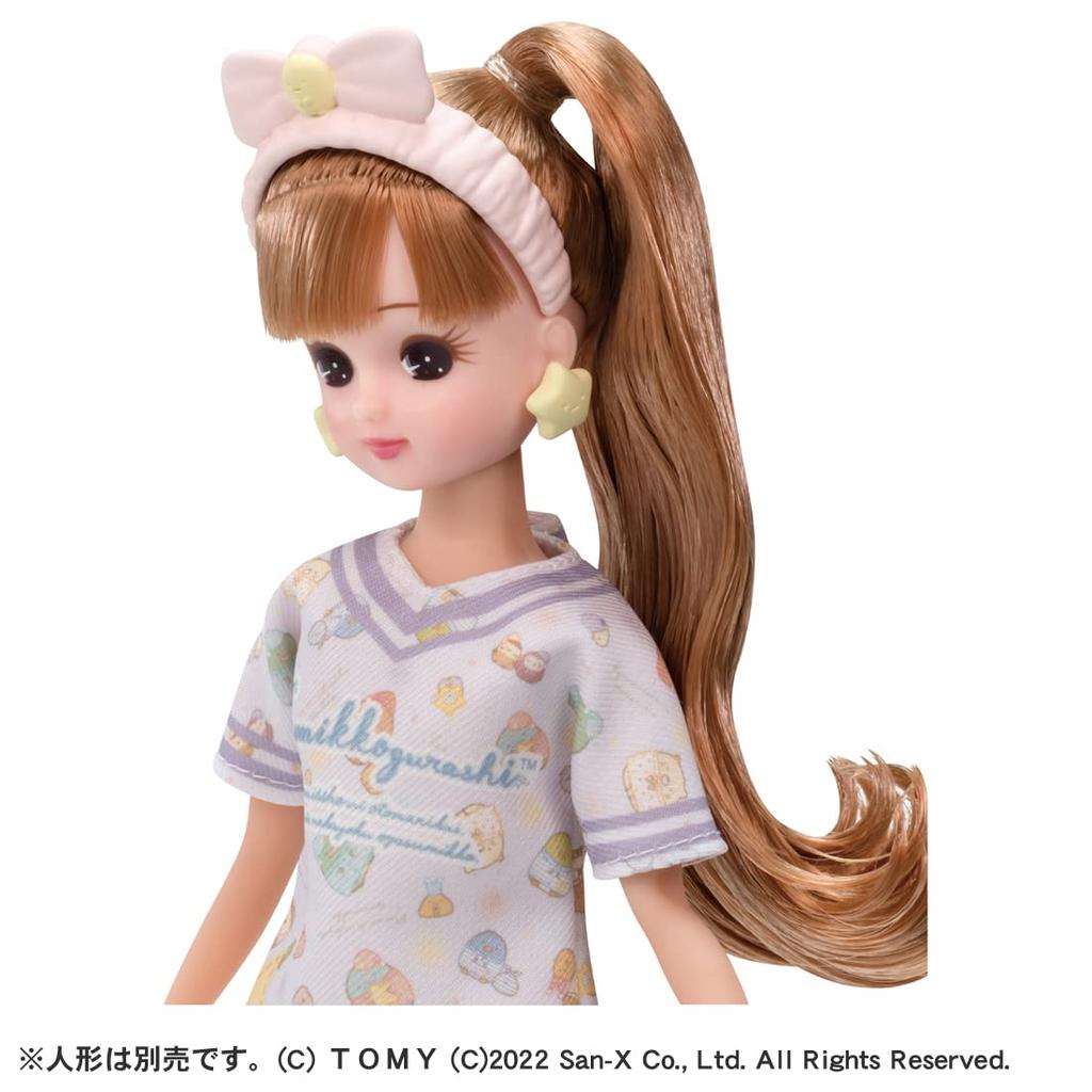 TAKARA TOMY """Ликка-тян Набор Пижамной Вечеринки Сумикко Гураси""" Кукла для Переодевания Игрушка для Ролевых Игр Возраст 3+ Соответствует Стандартам Безопасности Игрушек Знак ST Ликка TAKARA"""