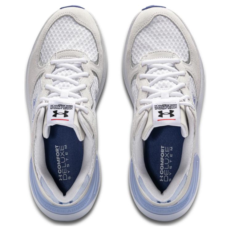 Under Armour Durable Casual Low-Top Running Shoes Unisex Sneakers White 3028616-105