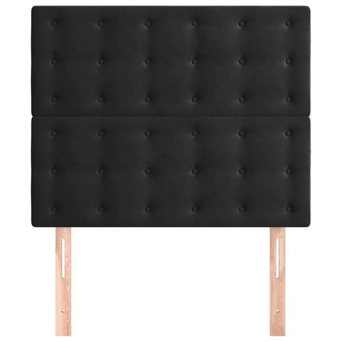 Maison Exclusive - Tête de lit Noir 90x5x118/128 cm Velours