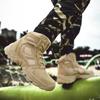 Fashion Comfy Male Desert Ankle Boots Outdoor Non-Slip Walking Shoes 2025 New Motorcycle Boots Botas Casual Leather Mens Mid-Calf Boots