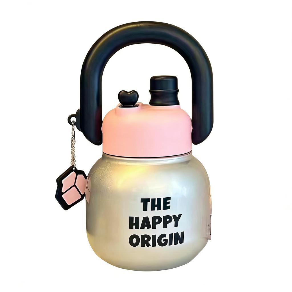 Water Bottle 20oz Insulated Water Bottles with Straw for School Sports Travel Coffee Mug Stainless Steel Cup Suitable for Hot and Cold