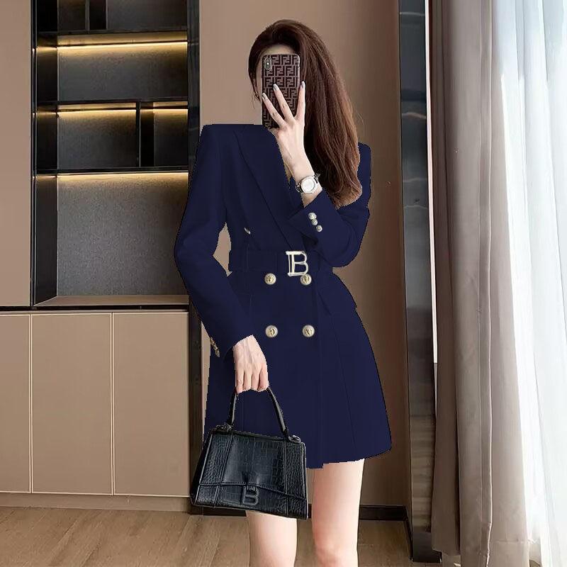 Women's French Style Double-breasted Suit for Spring and Autumn