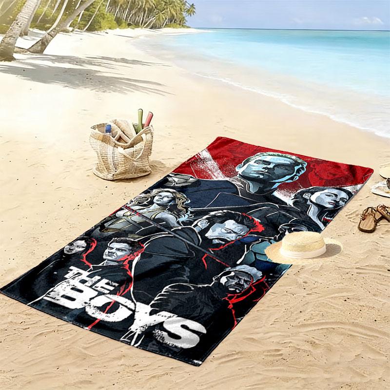 Bendy and the Ink Machine Print Beach Towel, Large Soft Quick Dry Towel for Beach Camping Swimming