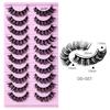 10 Pairs False Eyelashes Russian Strip Lashes Extension Faux Cils Naturel Eyelash Extension D Curl Strip Lashes Makeup Beauty  Magnetic Eyelashes