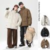 Cotton Coat Couple's Jacket Winter New Thickened Warm Casual Bread Coat Trendy Brand Sports Fashion Stand Collar Cotton Jacket