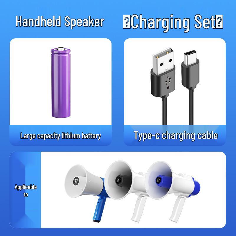 Portable Handheld Megaphone with Recording for Outdoor Promotions
