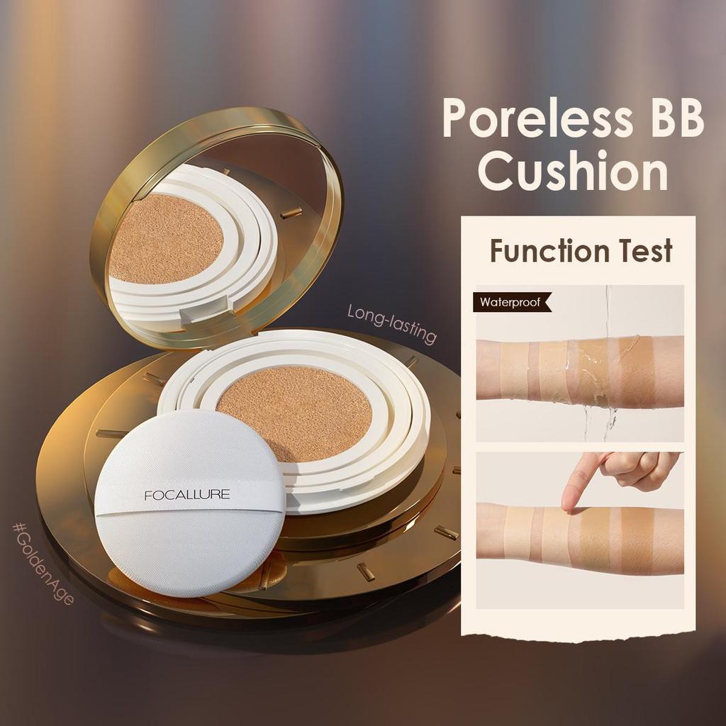 Focallure Poreless BB Air Cushion Foundation CC Cream Матовый консилер Отбеливающий макияж Косметика Водостойкая Осветляющая основа для лица