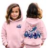 Детские толстовки, свободная спортивная рубашка с капюшоном и принтом, модная спортивная рубашка