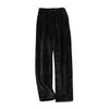 Women Pajama Pants Plush Sleep Pants Soft Elastic Waist Pajama Bottoms Solid Color Pants With 2 Pockets
