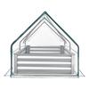 Raised Garden Bed with Cover, 1800 x 900 x 300 mm, Rectangular Galvanized Metal Planter Box Outdoor, with PE Greenhouse Cover & Gloves, Rustproof