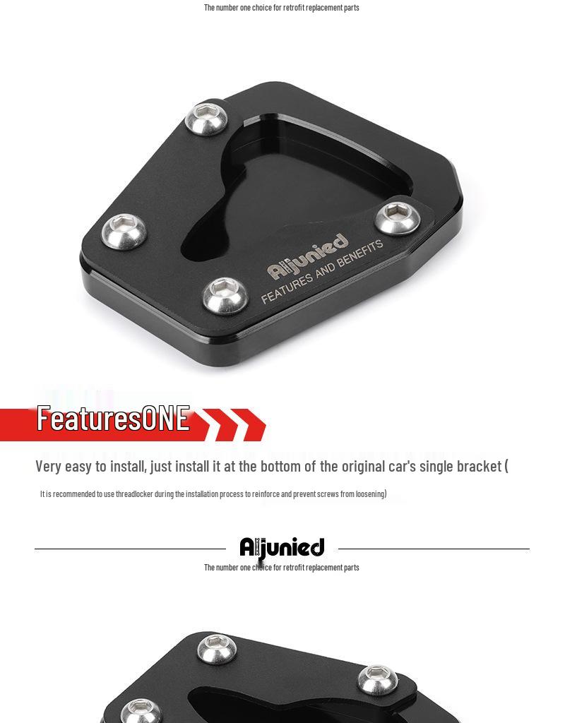 KY 450Rally Увеличенная противоскользящая накладка на боковую подножку