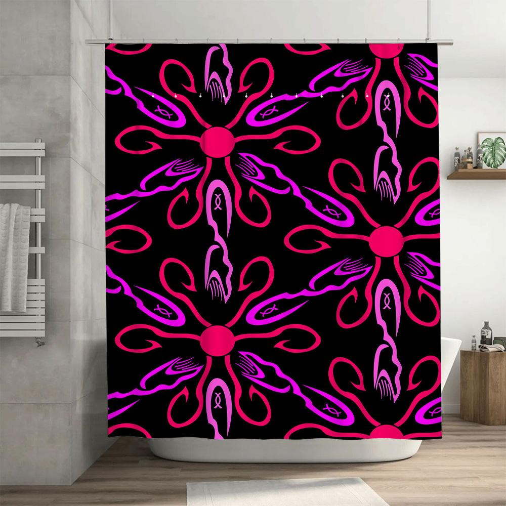 Очаровательная розовая шторка для душа «Космос» для декора ванной комнаты, принт «Космические звезды», фэнтези, 3D, водонепроницаемая ткань, идеальная идея для подарка