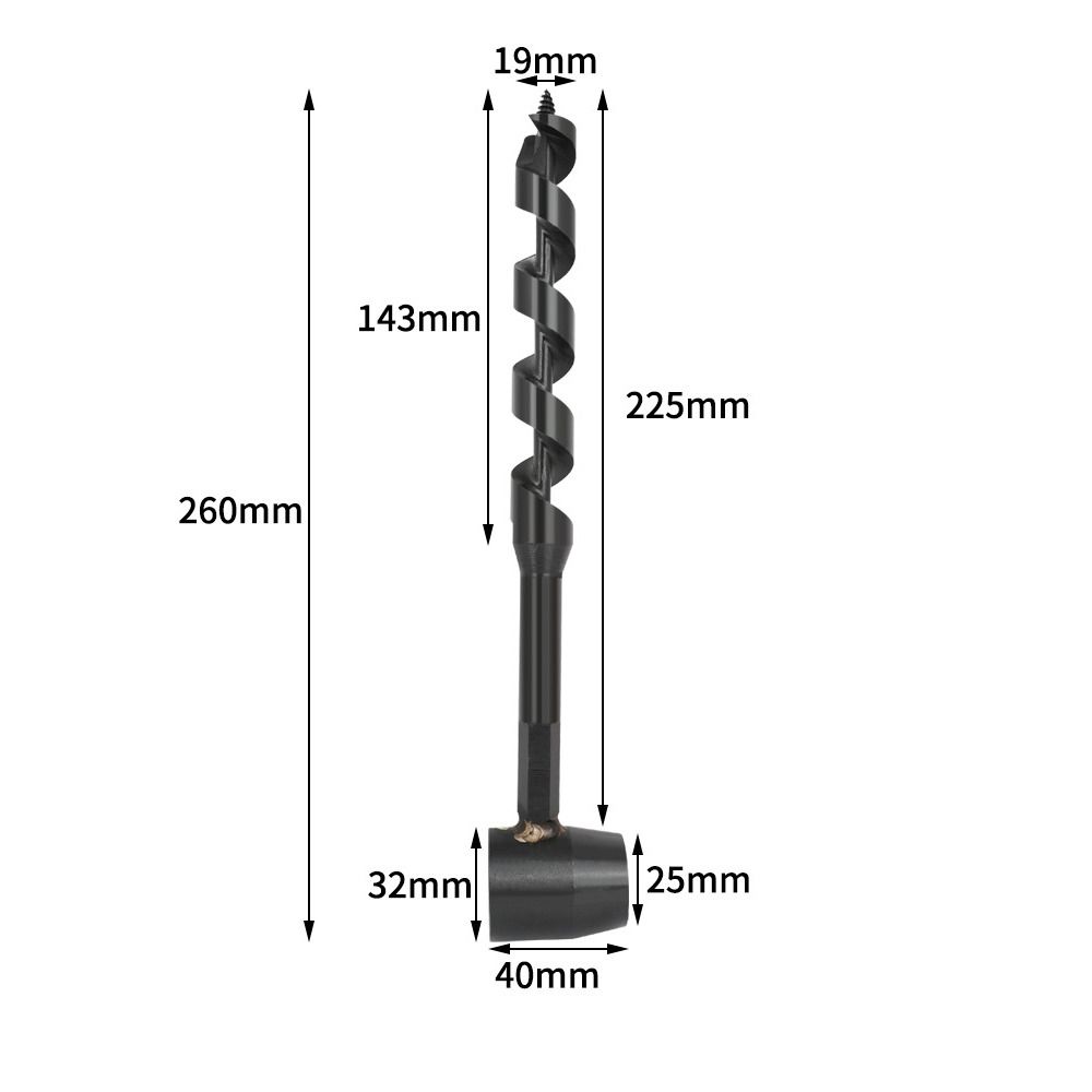 Durable Carbon Steel Wood Punch Tool Hand Drill Auger Drill Drill Bit Survival Tools