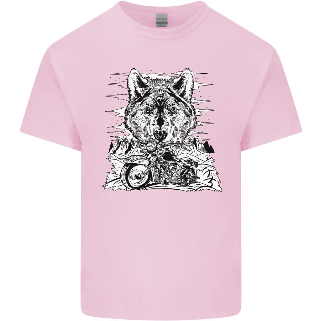 Motorbike Wolf Biker Motorcycle Motorbike Unisexs Light Cotton TShirt