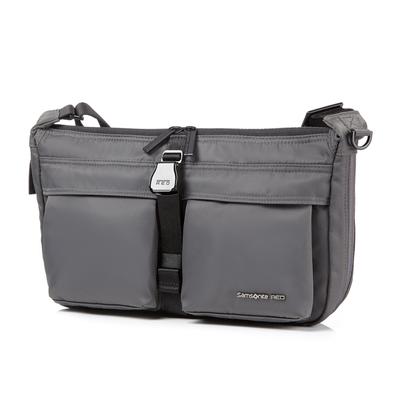 Сумка через плечо Samsonite Red RHIANN 2, Корейский дизайн, с отделением для планшета, Легкая, Расширяемый интерьер, Деловая повседневная сумка, Угольно-серый
