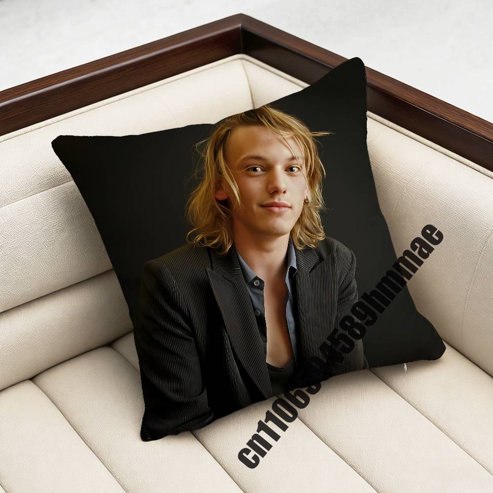 For J-Jamie Campbell Bower Throw Pillow Case Sham 45X45Cm Decoration Square Bed Pillowcase Pad Cover